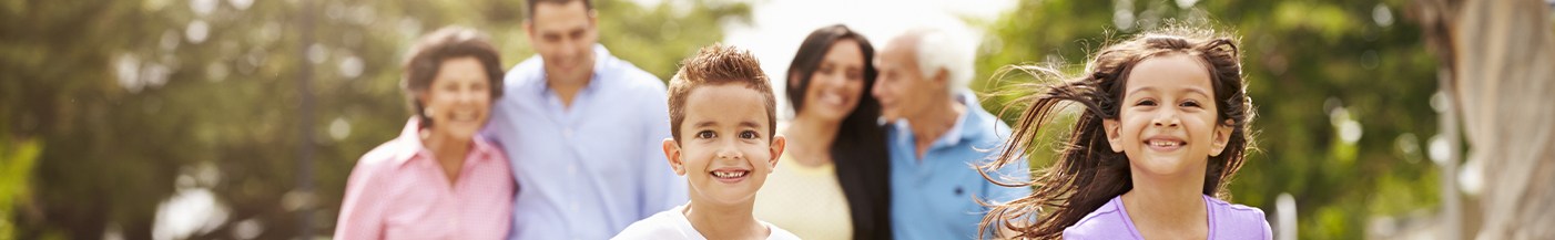 family smiling