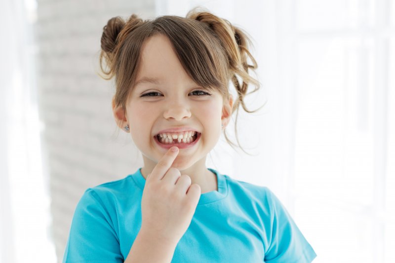 child missing teeth