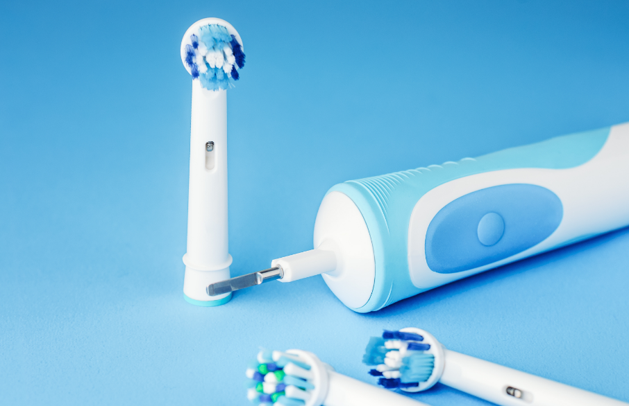 Disassembled electric toothbrush